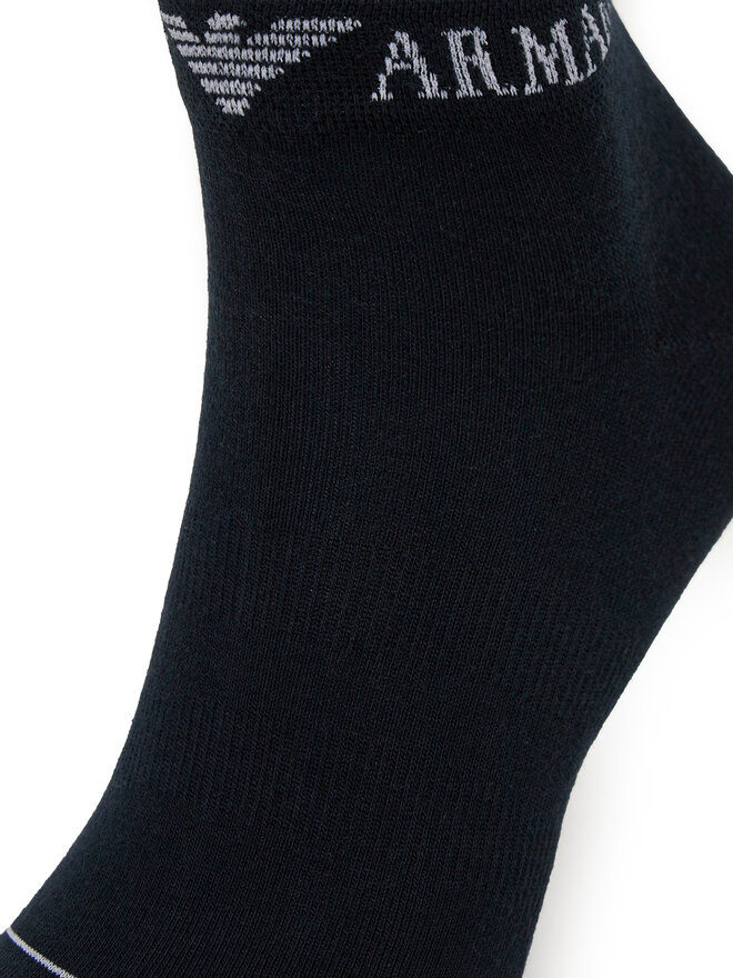Emporio Armani 3er-Set niedrige Herrensocken Emporio Armani EM000550 AF12276 MB154 Dunkelblau