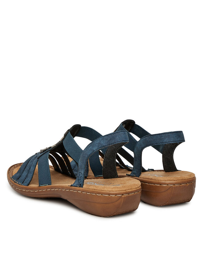 Rieker Sandály Rieker 60800-14 Modrá