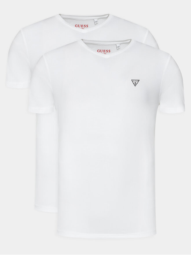 Guess Guess Σετ 2 T-Shirts Caleb U97G03 KCD31 Λευκό Regular Fit