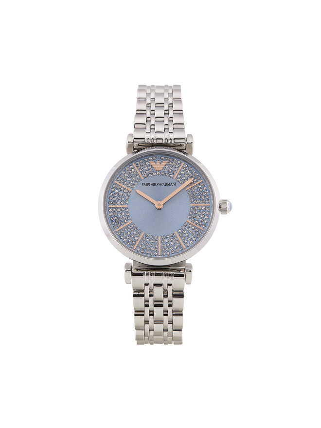 Emporio Armani Zegarek Emporio Armani Gianni T-Bar AR11594 Srebrny