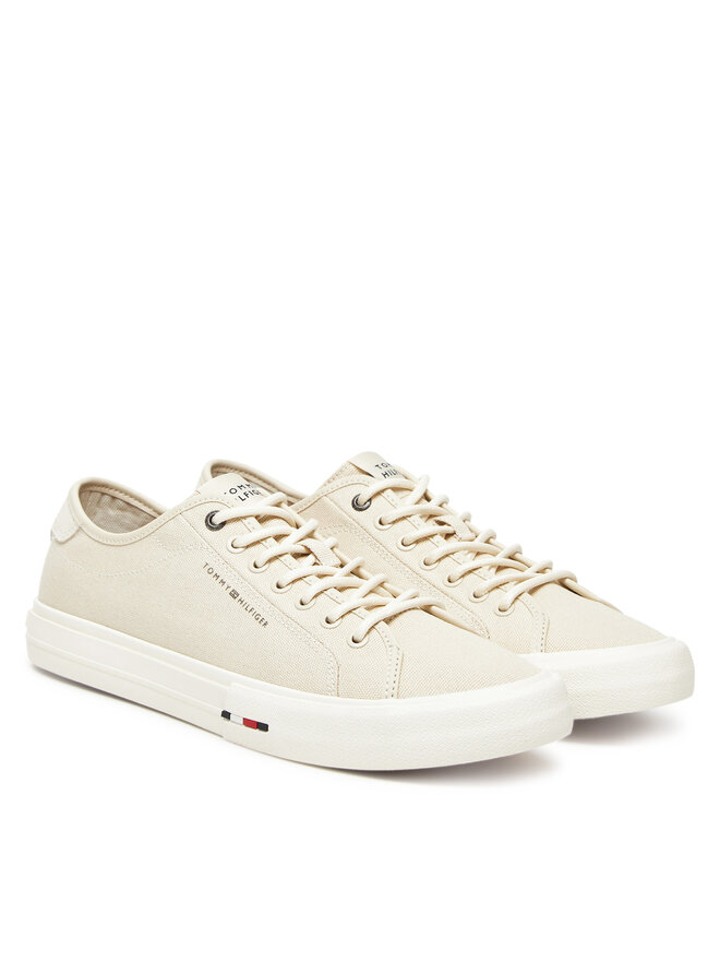 Tommy Hilfiger Sneakers aus Stoff Tommy Hilfiger Hi Vulc Street Canvas FM0FM05515 Beige