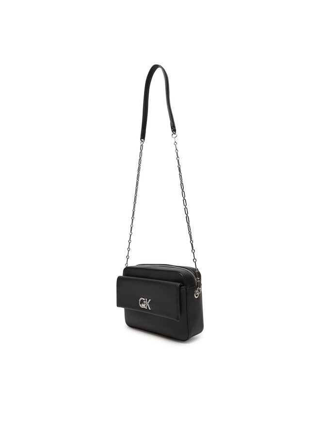 Calvin Klein Ročna torba Calvin Klein Ck Re-Lock Pocket Camera Bag LV04F3102G Črna