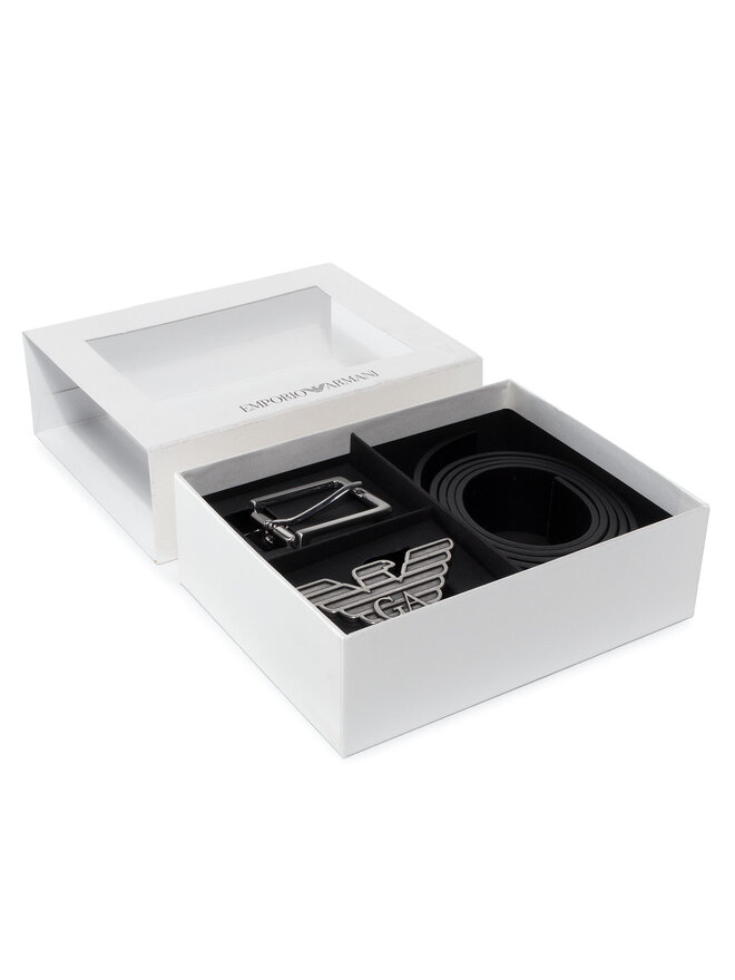 Emporio Armani Pasek Męski Emporio Armani Y4S270 YLP4X 88001 Czarny