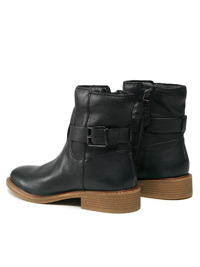 Clarks Škornji Clarks Cologne Strap 261747714 Črna