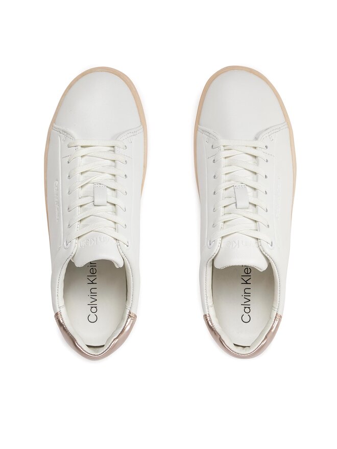 Calvin Klein Sneakers Calvin Klein Cupsole Lace Up Pearl HW0HW01897 Weiß