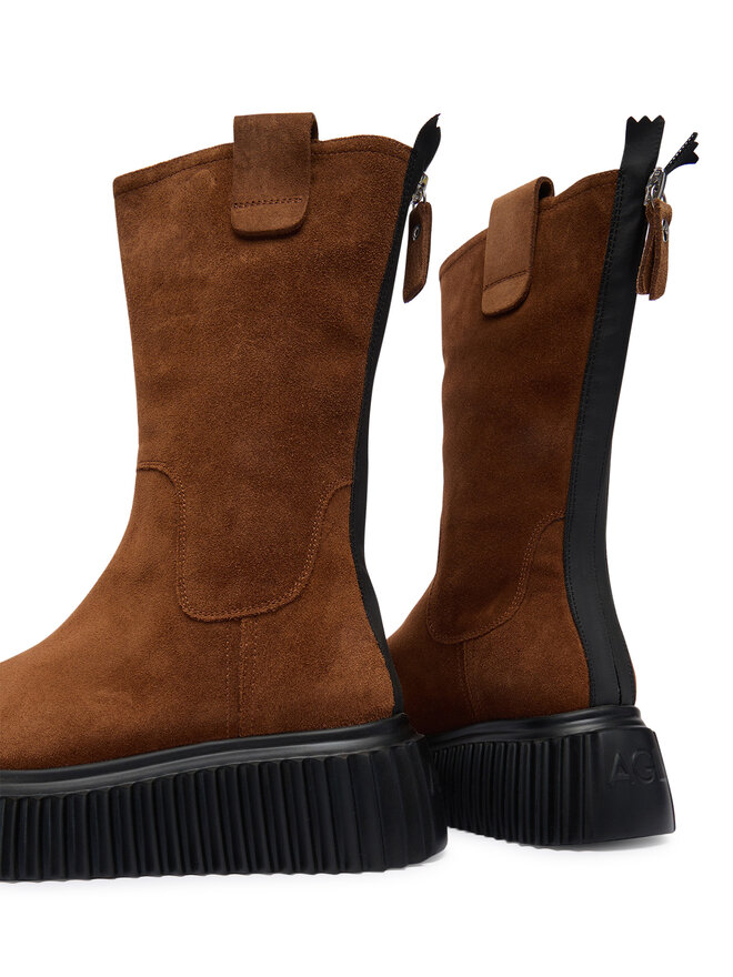 AGL Bokacsizma AGL Milagros D751503PGKI014C489 Barna