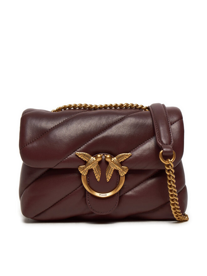 PINKO Handtasche PINKO Love Puff Mini Cl AI 24-25 PLTT 100039 A0F2 Braun