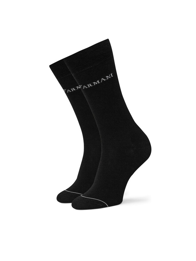 Emporio Armani Набір 3 пар високих чоловічих шкарпеток Emporio Armani EM000554 AF12276 MC061 Чорний