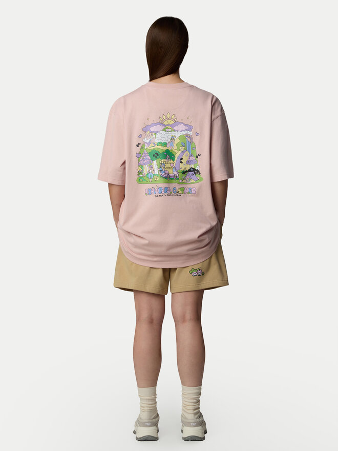The North Face The North Face Camiseta Unisex Mountain Cleanup NF0A8C4D Rosa Oversize