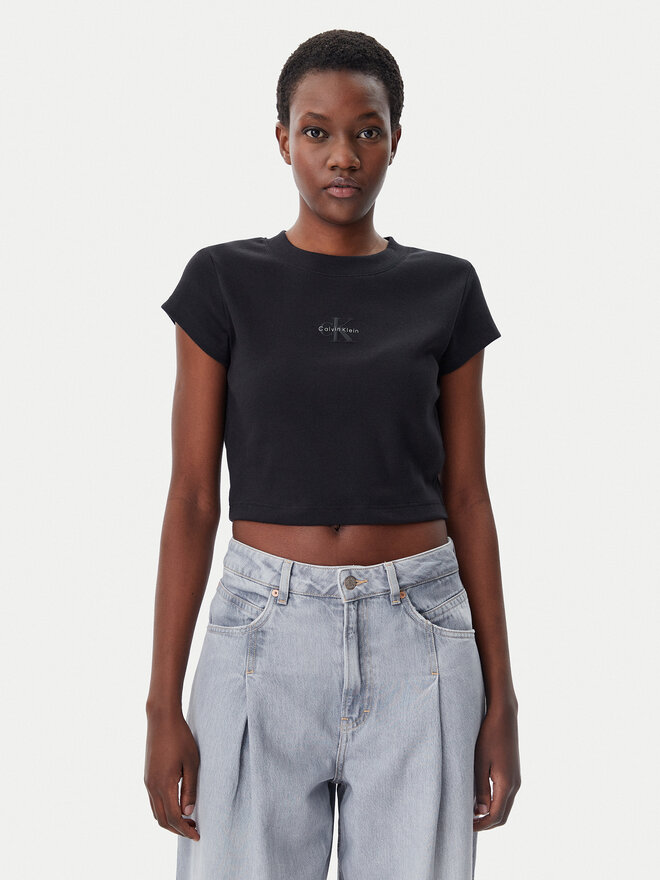 Calvin Klein Jeans Calvin Klein Jeans T-Shirt LV047AB802 Μαύρο Regular Fit