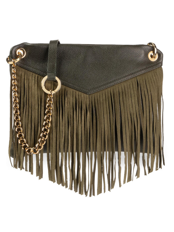 GINO ROSSI Handtasche Gino Rossi Michel Flat XK4042-ELB-BGCW-0555-Tb M Grün