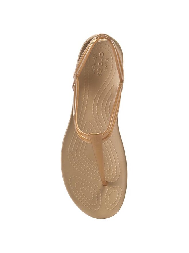 Crocs Sandále Crocs Isabella T-Strap 202467 Hnedá