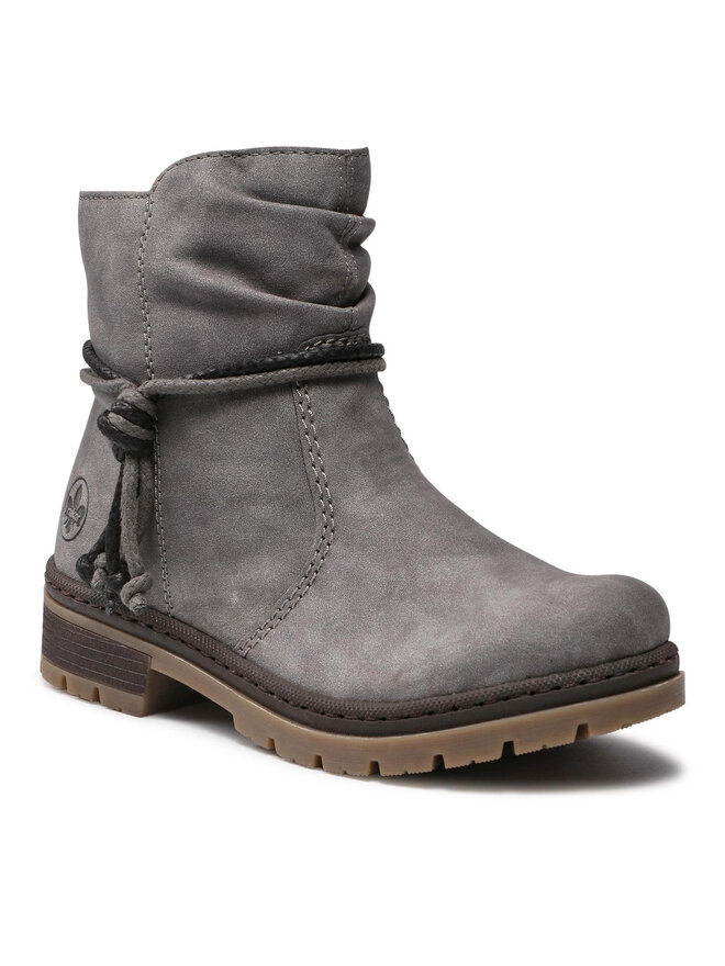 Rieker Μποτάκια Rieker Y7463-40 Γκρι