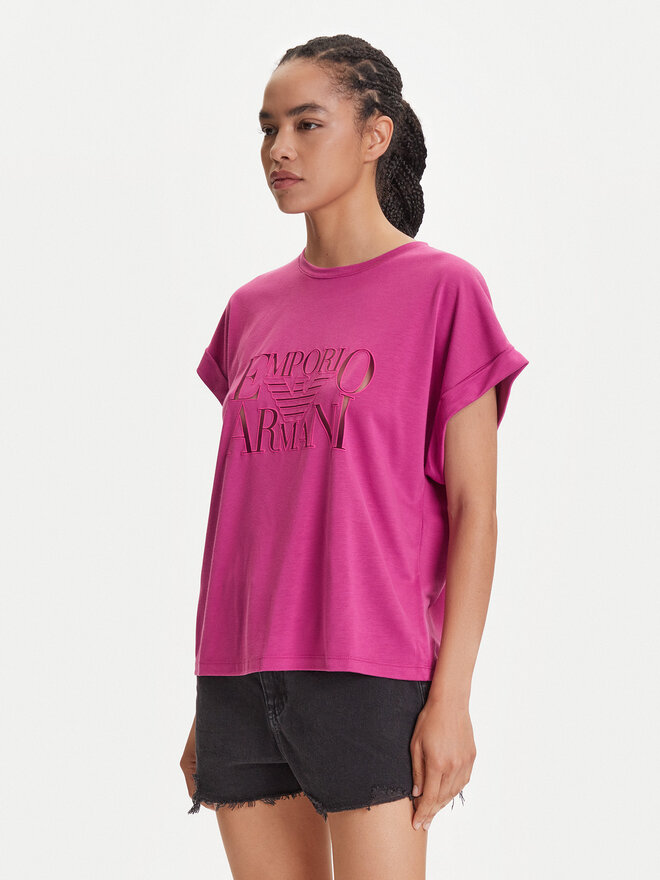 Emporio Armani Emporio Armani Camiseta EW000616 AF12187 UA227 Rosa Loose Fit
