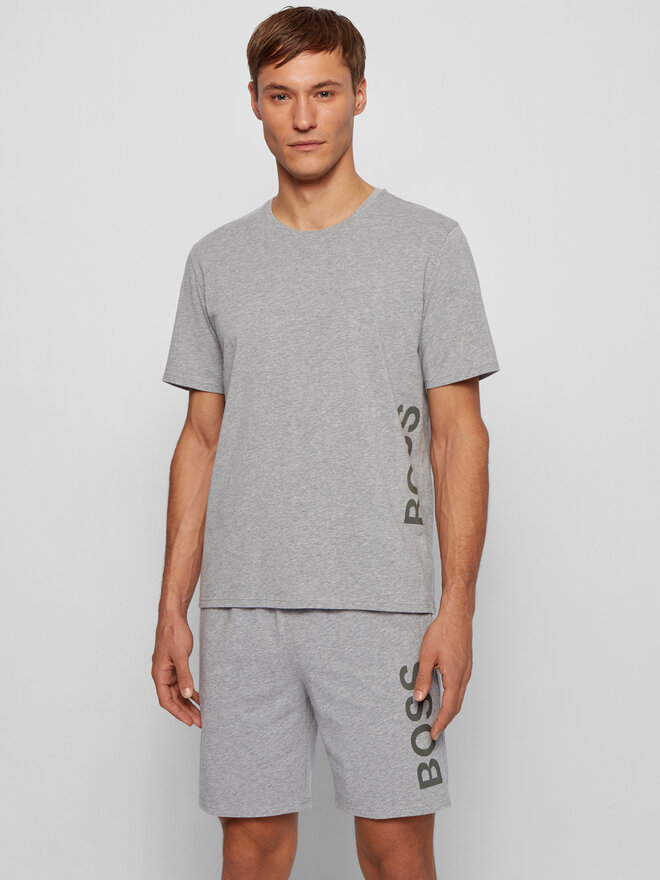 BOSS Boss Pizsama felső Identity RN 50442645 Szürke Regular Fit