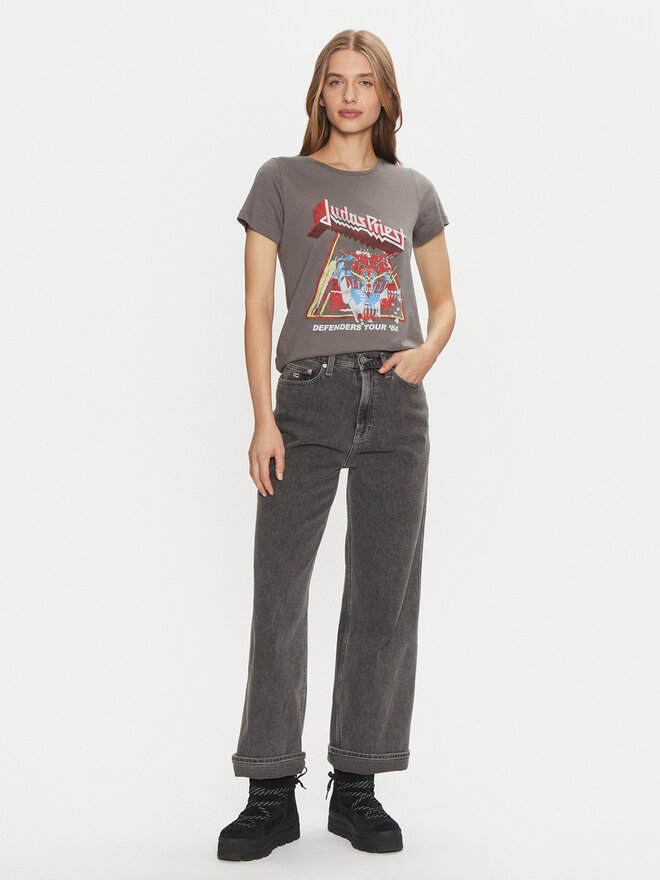 Noisy May Noisy May T-Shirt Nate 27032258 Grau Regular Fit