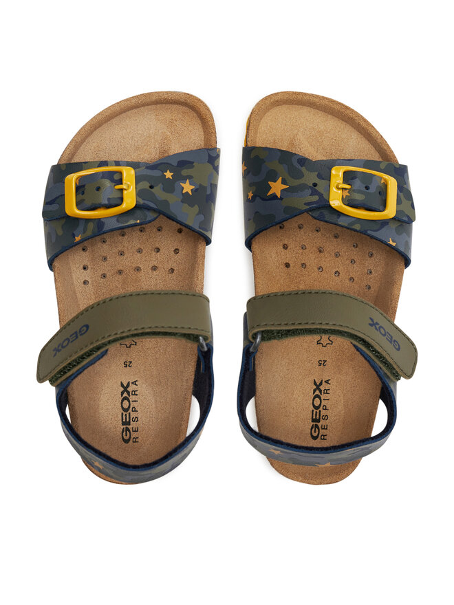 Geox Sandály Geox B Sandal Chalki Boy B922QA 00454 C3375 S Zelená