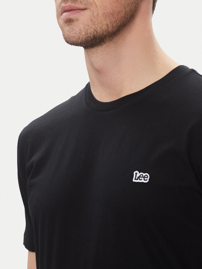 Lee Lee T-Shirt Patch 112367186 Μαύρο Regular Fit