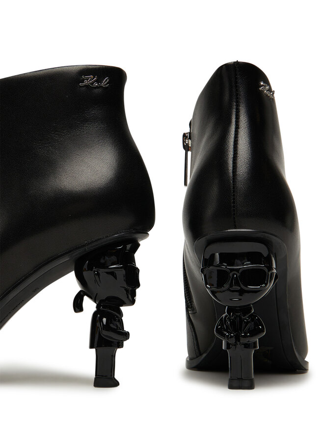 KARL LAGERFELD Ботильйони KARL LAGERFELD Nft Heel Zip KL39135 Чорний