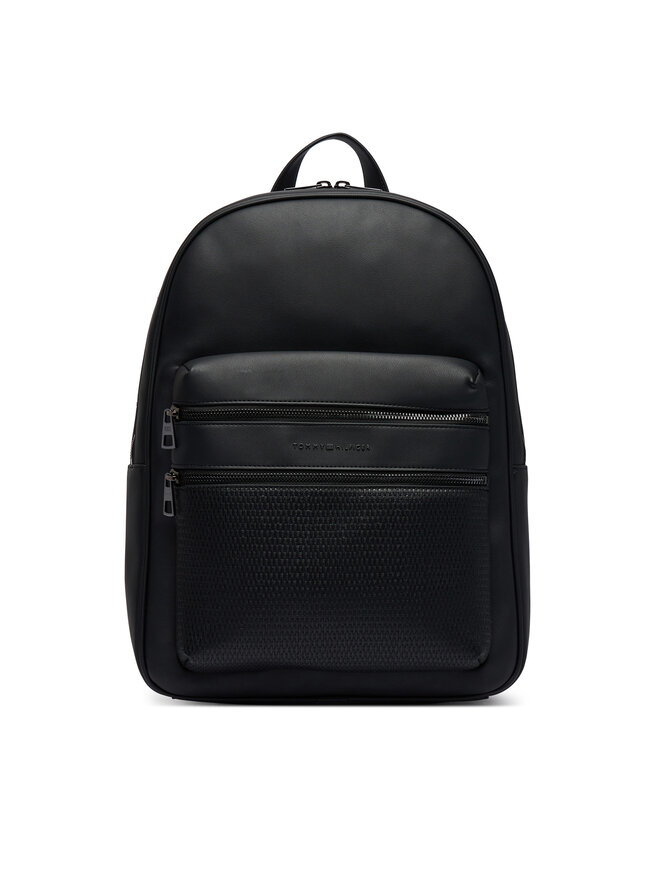 Tommy Hilfiger Rucksack Tommy Hilfiger Th Woven Backpack AM0AM14093 Schwarz