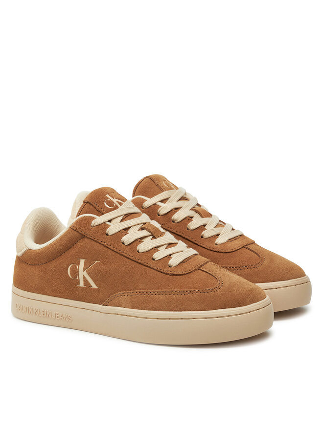 Calvin Klein Jeans Sneakersy Calvin Klein Jeans Classic Cupsole Laceup Wt Wm YW0YW01833 Brązowy