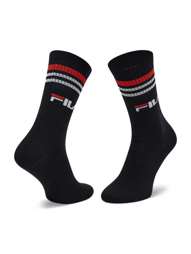 Fila Set di 3 paia di calzini lunghi unisex Fila Calze F9090 Nero