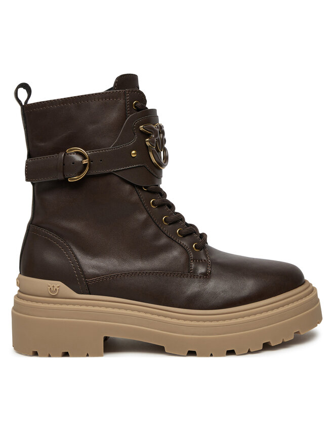 PINKO Trapper stila apavi PINKO MIA 07 SD0147 P001 L56 Brūns