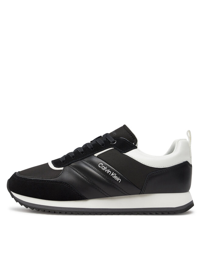 Calvin Klein Sneakersy Calvin Klein Low Top Lace Up Mix HM0HM01399 Černá