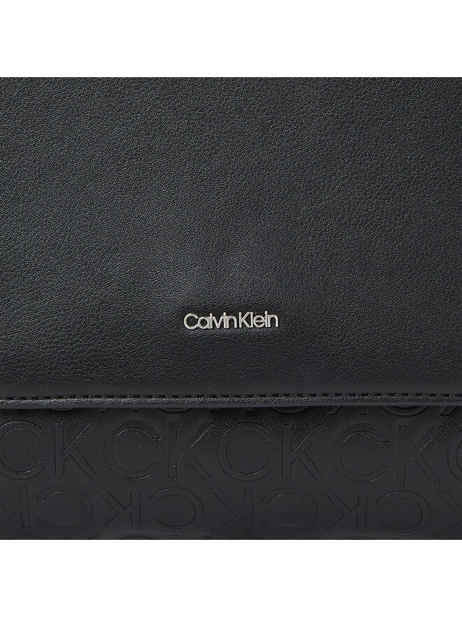 Calvin Klein Borsetta Calvin Klein Ck Must Top Handle Tote-Emb Mono K60K611285 Nero