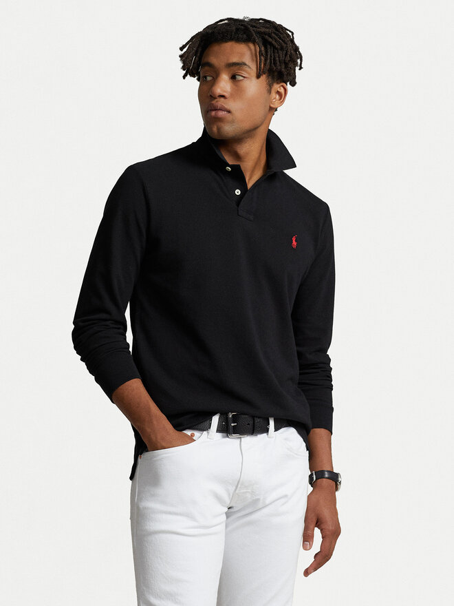 Polo Ralph Lauren Polo Ralph Lauren Поло 710680790045 Чорний Custom Slim Fit