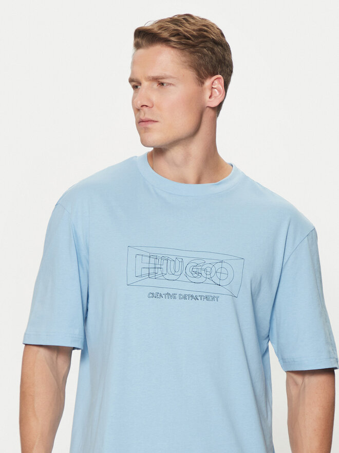 HUGO HUGO Camiseta Nufrancos 50532095 Azul Regular Fit