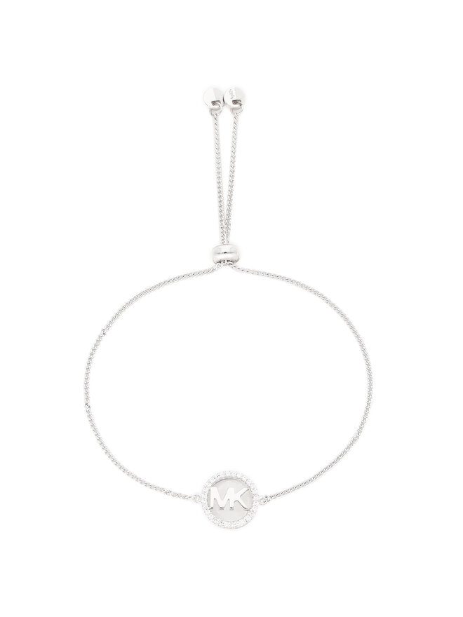 Michael Kors Bransoletka Michael Kors Logo Circle Slider MKC1246AN040 Srebrny