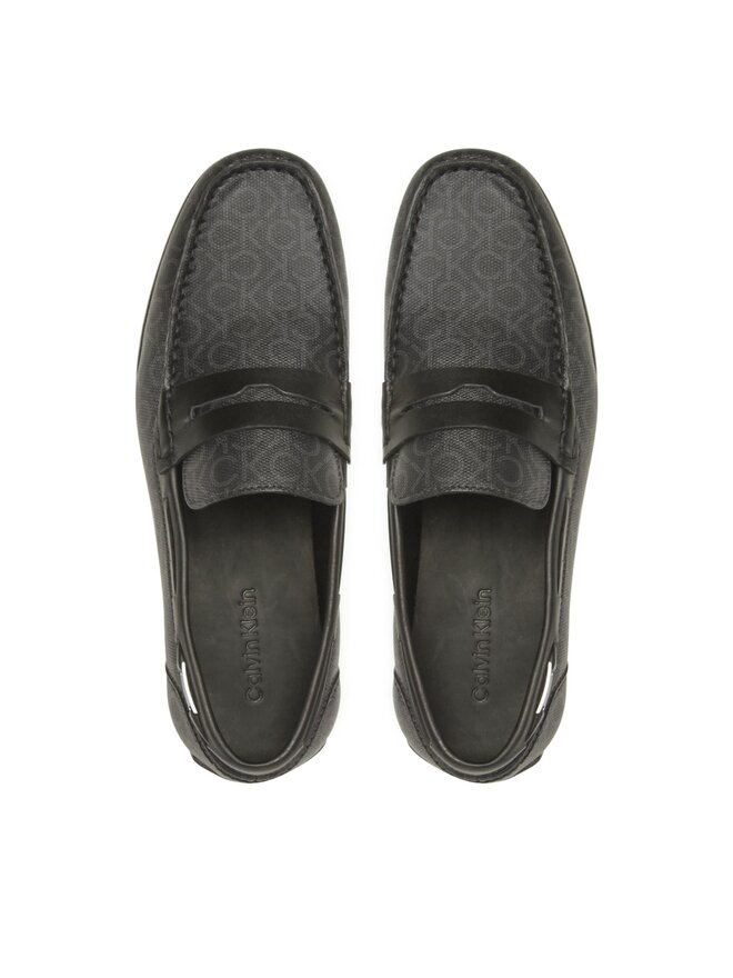 Calvin Klein Mokassins Calvin Klein Logo Hw Driver Mono HM0HM00843 Schwarz