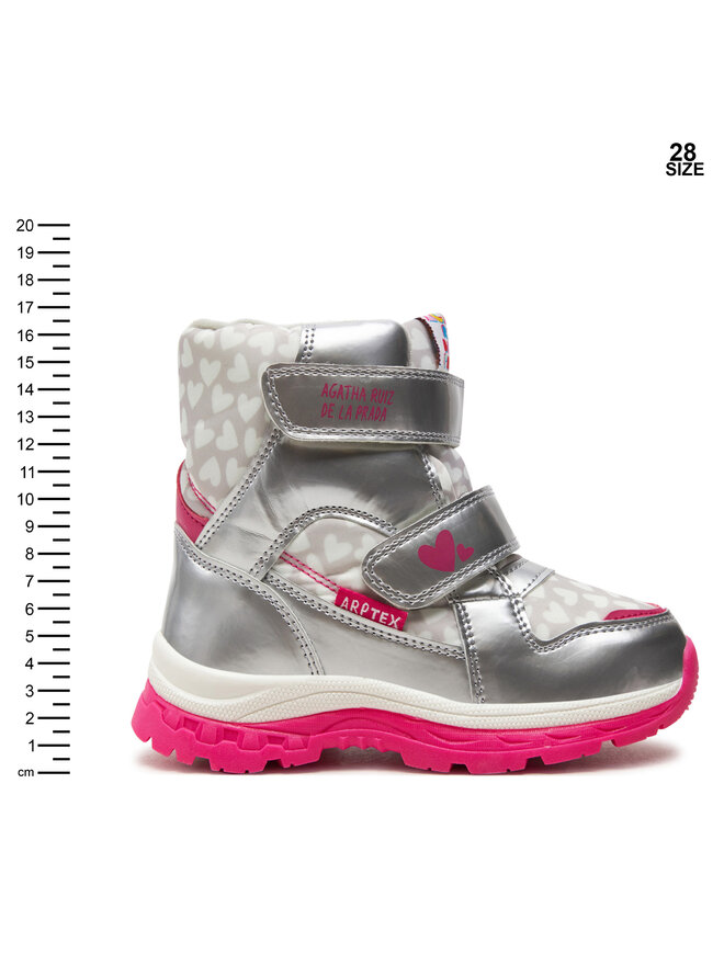 Agatha Ruiz de la Prada Μπότες Χιονιού Agatha Ruiz de la Prada 241990-B D Ασημί