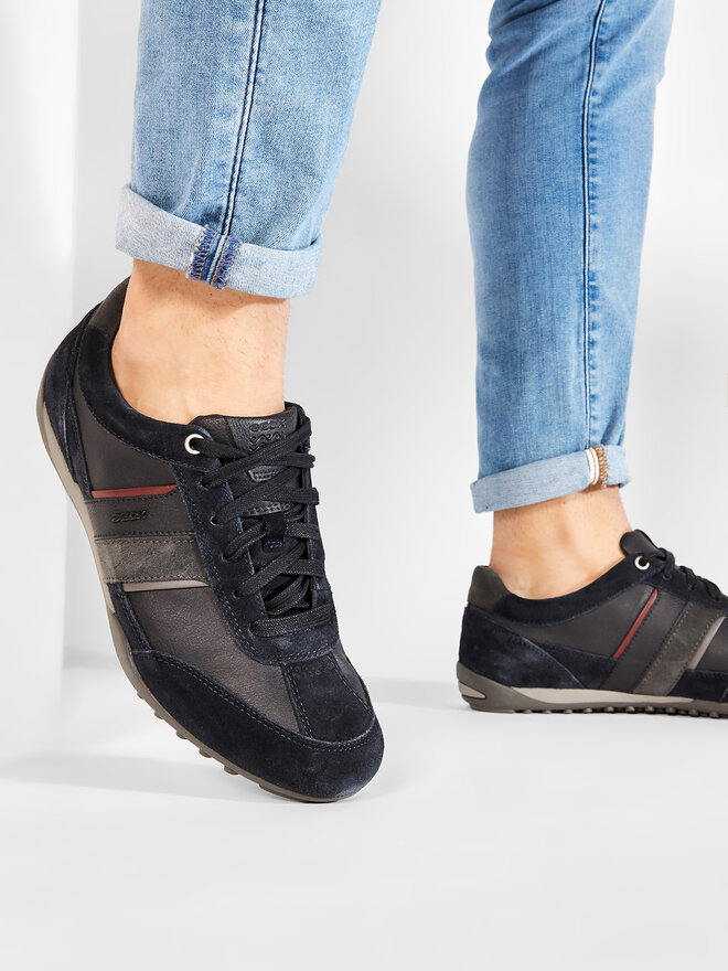 Geox Sneakersy Geox U Wells C U52T5C 022ME CF47J Granatowy