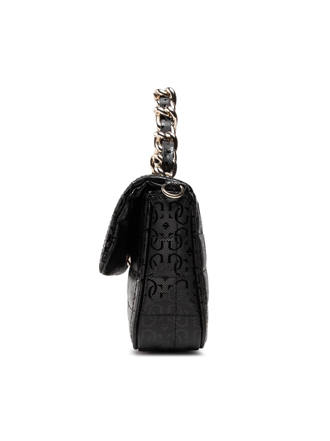 Guess Geantă Guess Kobo Mini Crossbody Flap HWGG84 11780 Negru
