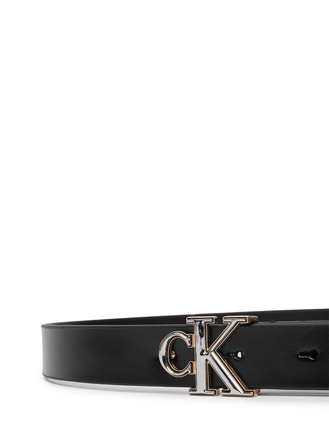 Calvin Klein Gürtel Calvin Klein Round Ck 2Color Buckle Smooth 25 LV04F7132G Schwarz