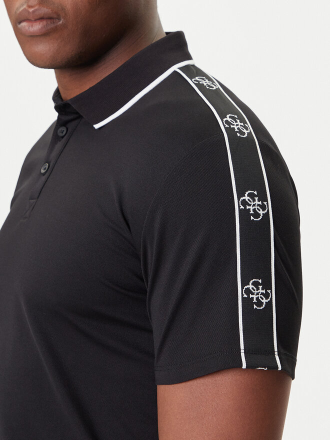 Guess Guess Polo M4YP40 KARS0 Μαύρο Regular Fit