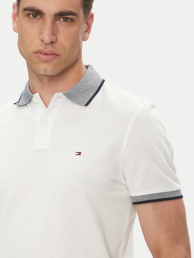 Tommy Hilfiger Tommy Hilfiger Poloshirt MW0MW33140 Weiß Regular Fit