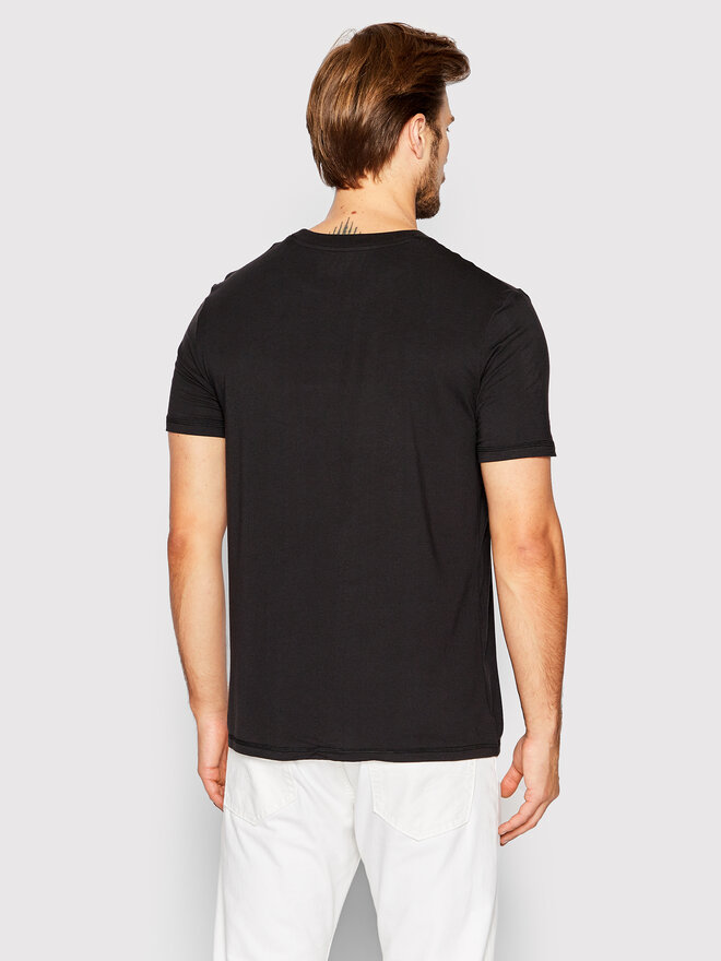 Tommy Hilfiger Tommy Hilfiger Marškinėliai Cn Ss UM0UM02348 Juoda Regular Fit