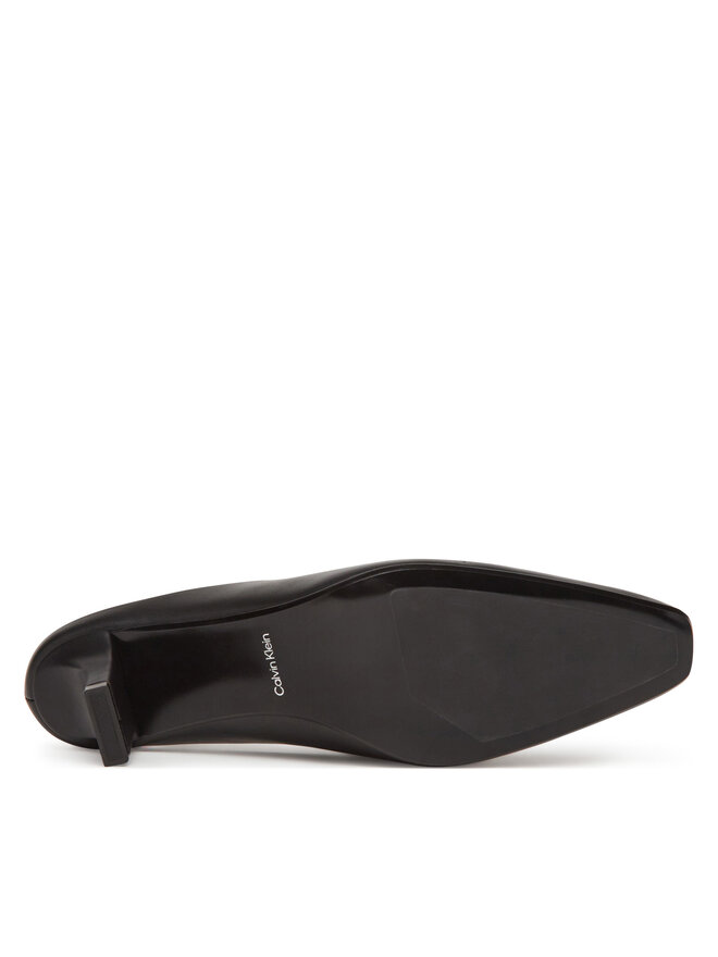 Calvin Klein Pantoletten Calvin Klein Heel Mule Pump 50 - Lth HW0HW02332 Schwarz