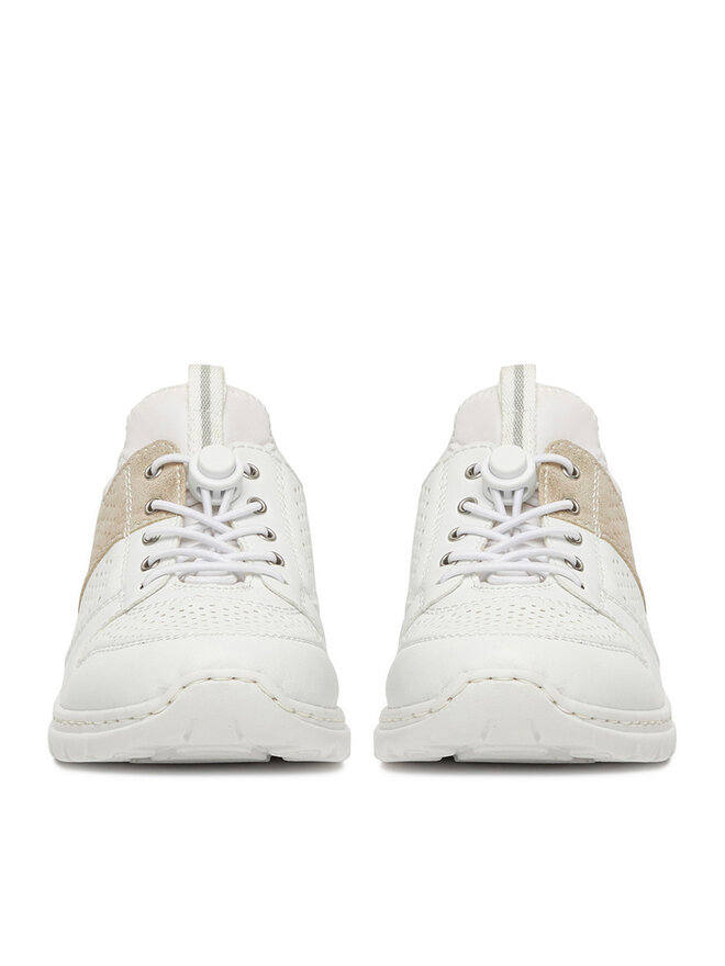 Rieker Sneakers Rieker L3254-80 Alb