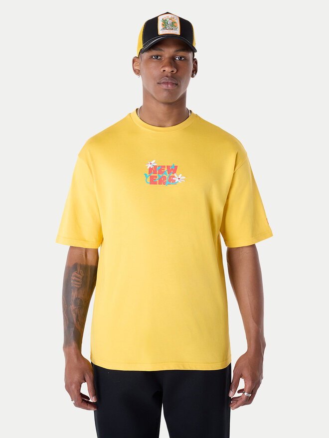 New Era New Era Camiseta 60596304 Amarillo Regular Fit