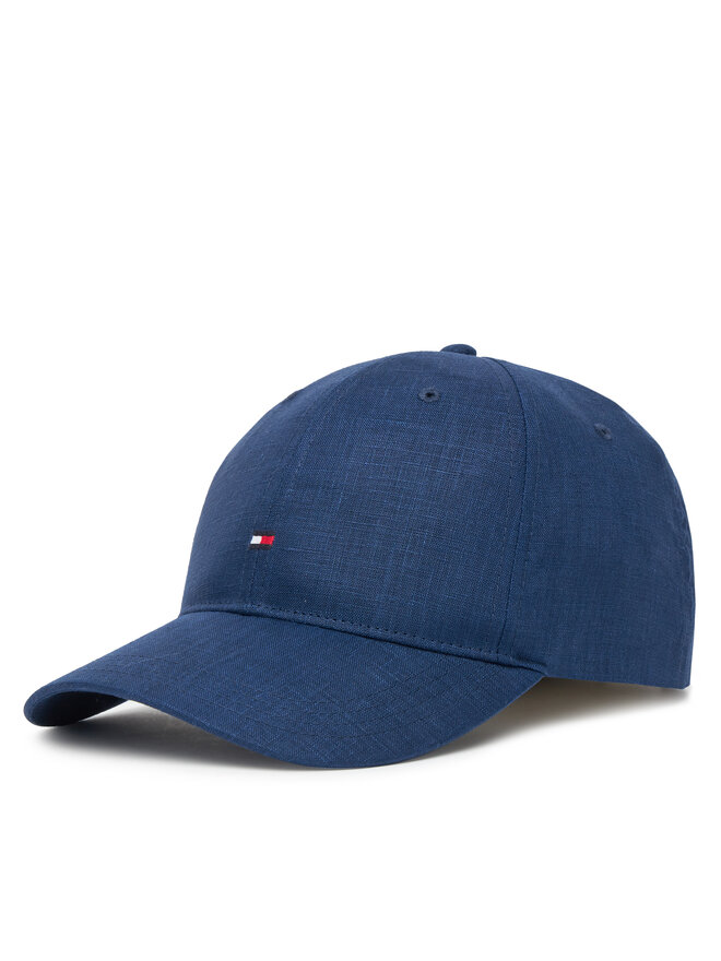 Tommy Hilfiger Kšiltovka Tommy Hilfiger Flag Linen 6 Panel AM0AM13428 Tmavomodrá