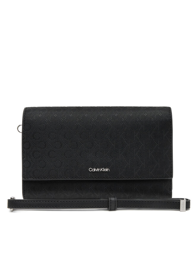 Calvin Klein Μεγάλο Πορτοφόλι Γυναικείο Calvin Klein Ck Must Xl Trifold W/Wristel_Mn K60K612940 Μαύρο