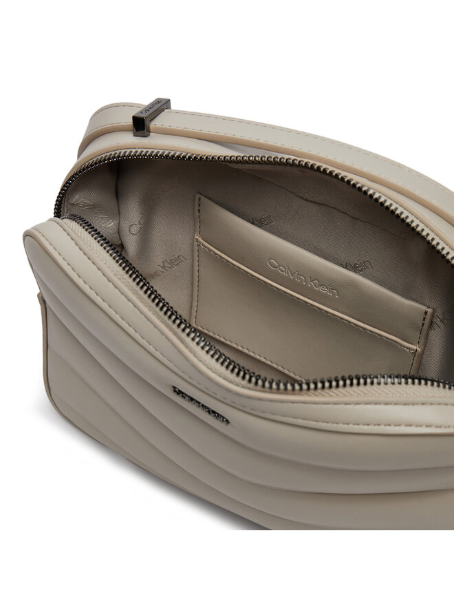 Calvin Klein Handtasche Calvin Klein Line Quilt Camera Bag K60K612114 Grau