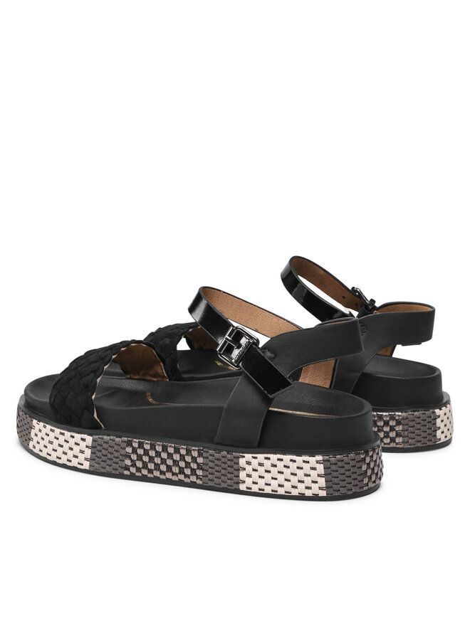 Wrangler Sandały Wrangler Amaya Woven WL21661A Czarny