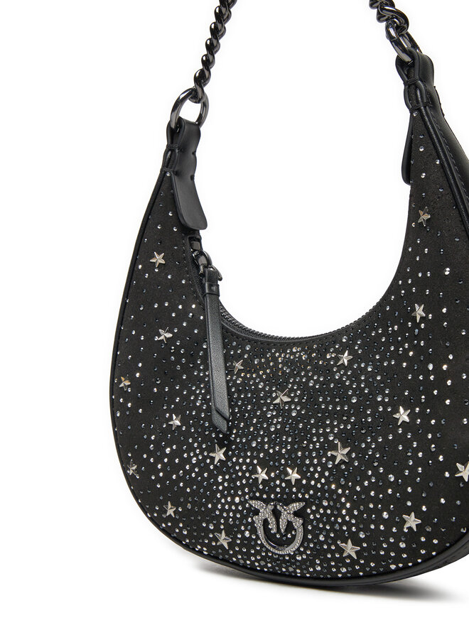 PINKO Torebka PINKO Brioche Hobo Mini AI 24-25 PLTT 101433 A20F Czarny