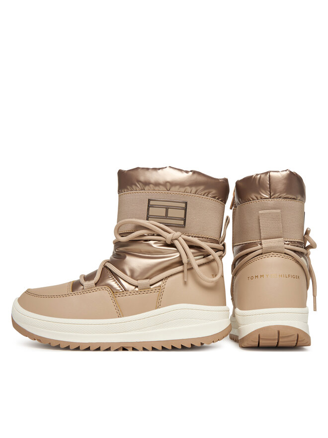 Tommy Hilfiger Снігоходи Tommy Hilfiger Snow Boot T3A5-34052-1474 S Бежевий