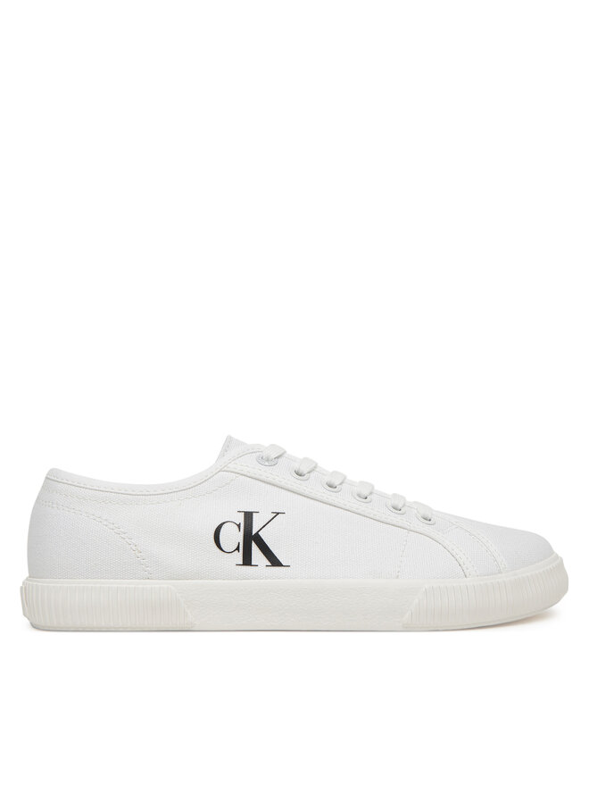 Calvin Klein Jeans Πάνινα παπούτσια Calvin Klein Jeans Ess Vulc Low Cv Mg Wn YW0YW01762 Μαύρο
